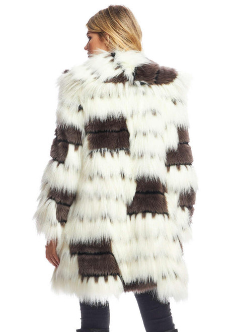  Alter Ego Faux Fur Shawl Collar Coat 