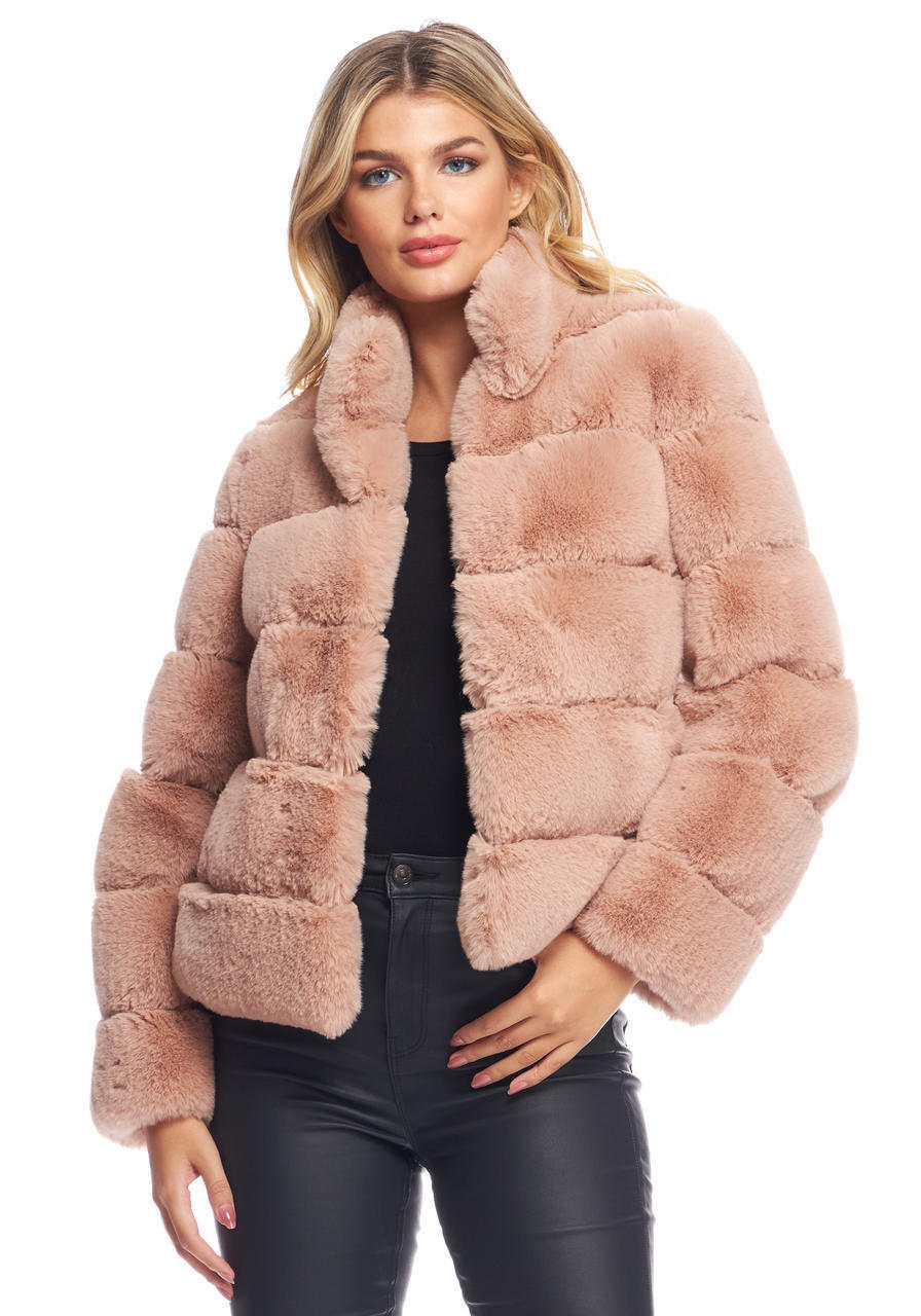  Blush Faux Fur Posh Jacket 