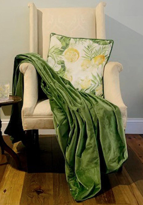 Cactus Lightweight Velvet Throw