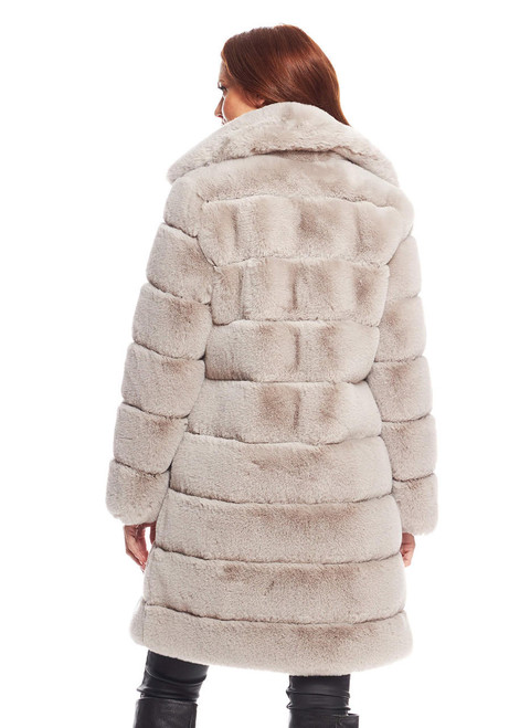  Dove Faux Fur Tres Chic Mink Stroller Coat 