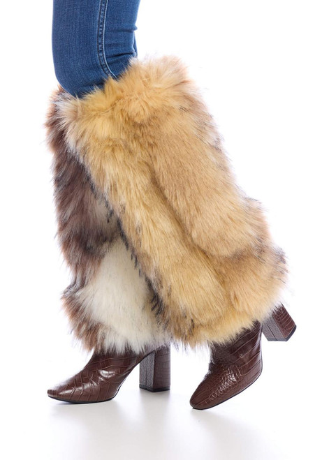 Fabulous-Furs Arctic Wolf Faux Fur Legwarmers 