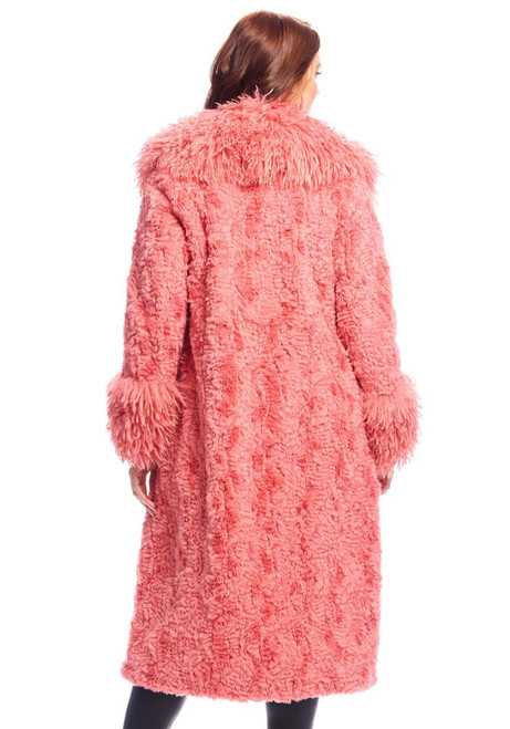 Fabulous-Furs Bubblegum Faux Fur Fri-Yay! Coat 