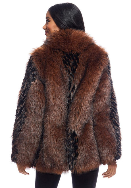 Fabulous-Furs Chocolate Fox Faux Fur Foxy Favorite Jacket 