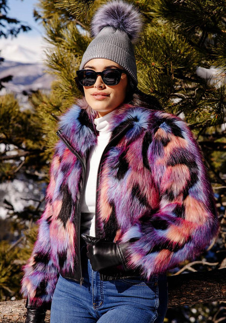 Fabulous-Furs Cosmo Fox Faux Fur Zip Jacket 