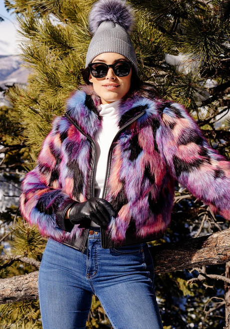 Fabulous-Furs Cosmo Fox Faux Fur Zip Jacket 
