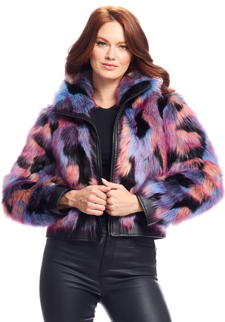 Fabulous-Furs Cosmo Fox Faux Fur Zip Jacket 