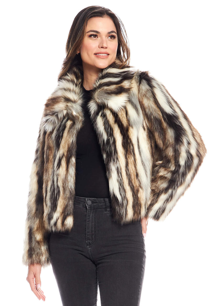 Fabulous-Furs Desert Dream Faux Fur Jacket 