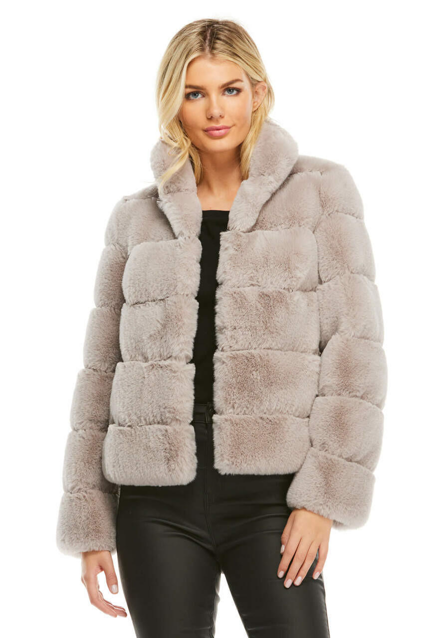 Fabulous-Furs Dove Faux Fur Posh Jacket  Fabulous-Furs Dove Faux Fur Posh Jacket