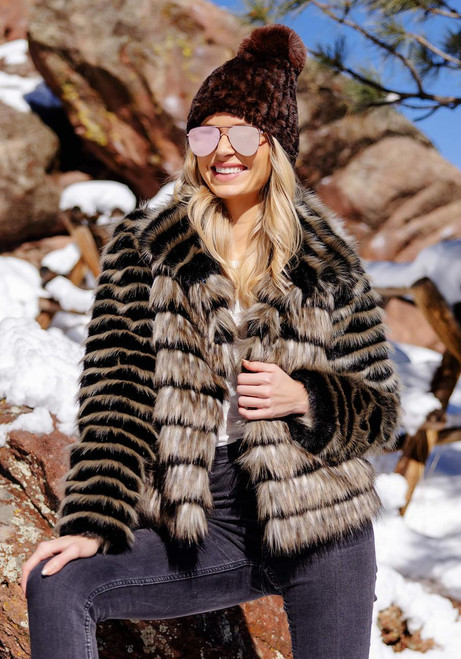 Fabulous-Furs Front Row Faux Fur Fox Jacket 