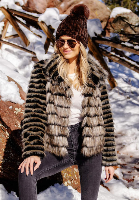 Fabulous-Furs Front Row Faux Fur Fox Jacket 