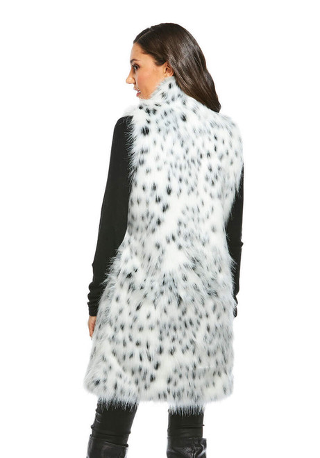 Fabulous-Furs Frosted Leopard Faux Fur Stroller Vest 