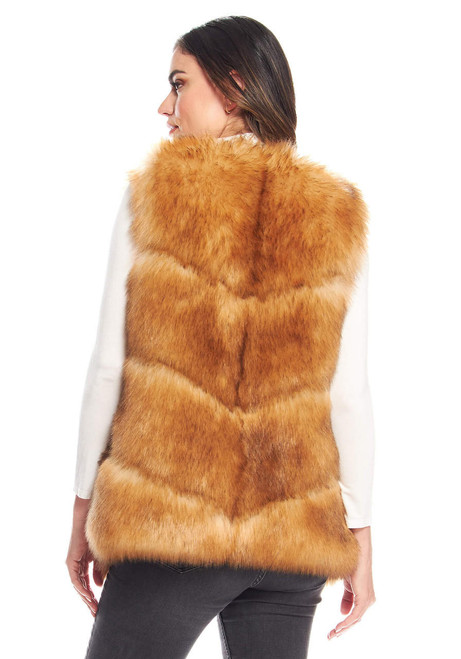 Fabulous-Furs Golden Fox Faux Fur Marlowe Vest 