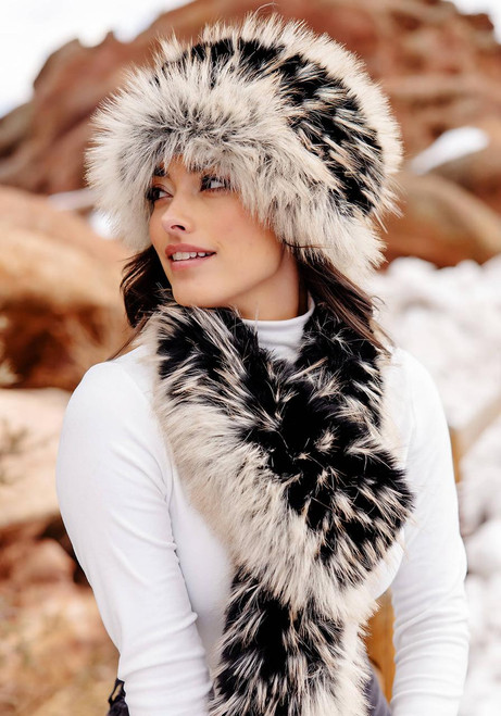 Fabulous-Furs Ivory Fox Faux Fur Loop Scarf 