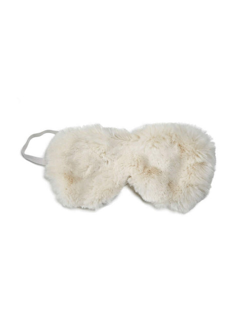 Fabulous-Furs Ivory Mink Faux Fur Eyemask 