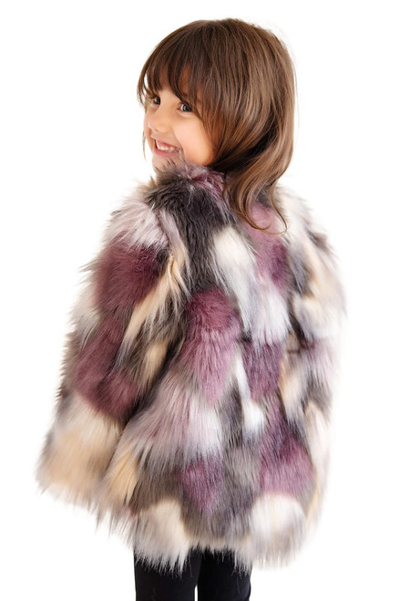 Fabulous-Furs Kid's Faux Fur Josie Fox Coat 