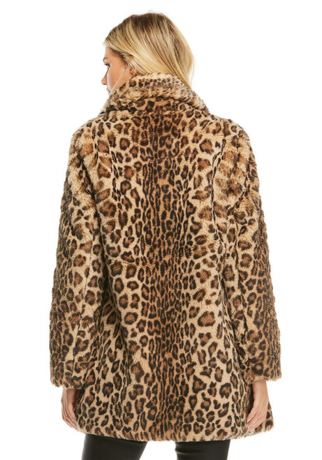Fabulous-Furs Leopard Faux Fur Le Mink Jacket 