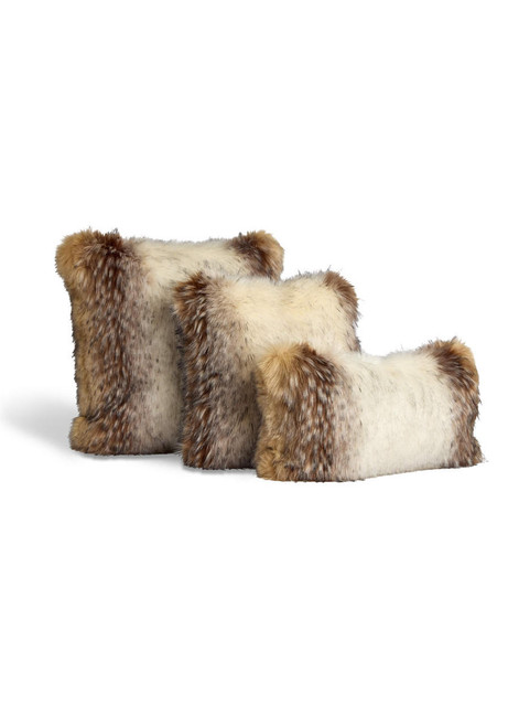 Fabulous-Furs Limited Edition Arctic Wolf Faux Fur Pillows 