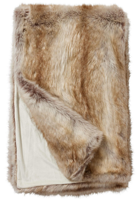 Fabulous-Furs Limited Edition Blonde Fox Faux Fur Throws