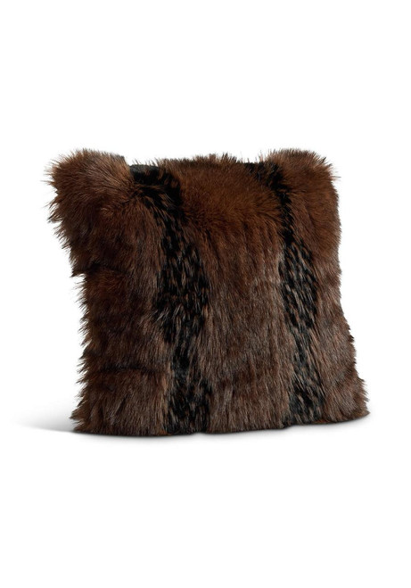 Fabulous-Furs Limited Edition Chocolate Fox Faux Fur Pillows 