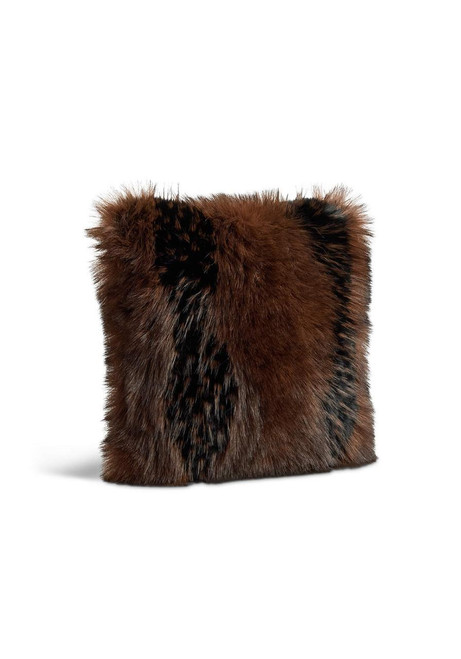 Fabulous-Furs Limited Edition Chocolate Fox Faux Fur Pillows 