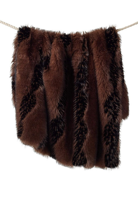 Fabulous-Furs Limited Edition Chocolate Fox Faux Fur Throws 