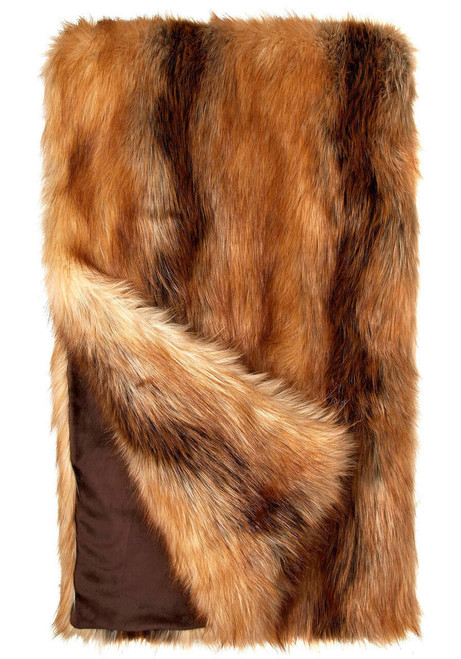 Fabulous-Furs Limited Edition Red Fox Faux Fur Throws 