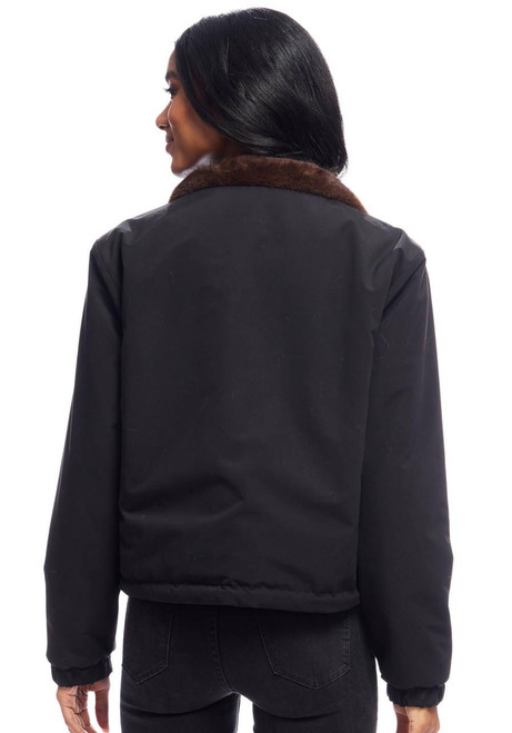 Fabulous-Furs Sable Insta Reversible Faux Fur Zip Jacket 