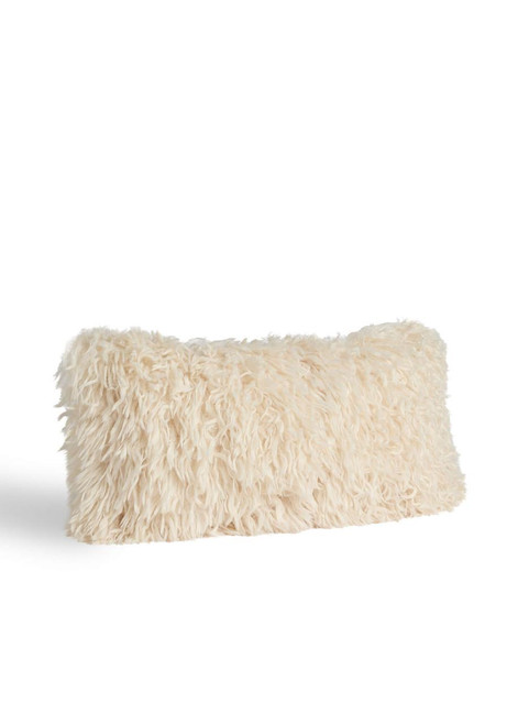 Fabulous-Furs Signature Series Cream Mongolian Faux Fur Pillows 