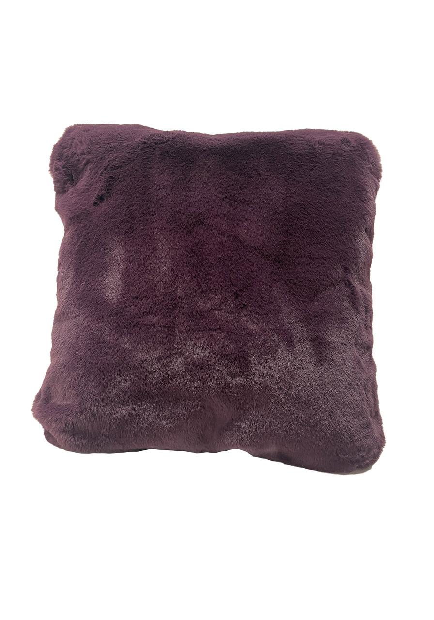 Fabulous-Furs Signature Series Plum Faux Fur Pillows