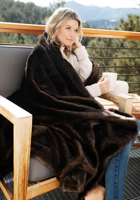 Fabulous-Furs Signature Series Sable Faux Fur Throws 