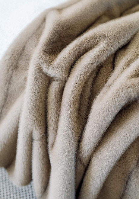 Fabulous-Furs Signature Series Vintage Mink Faux Fur Throws 