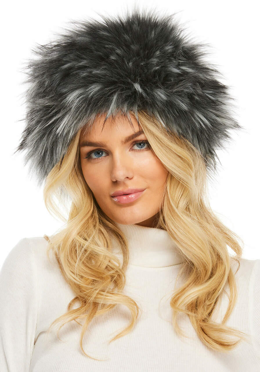 Fabulous-Furs Smokey Fox Faux Fur Cossack Style Hat