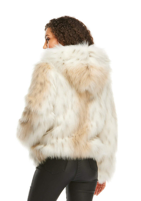 Fabulous-Furs Snow Lynx Faux Fur Hooded Parka 