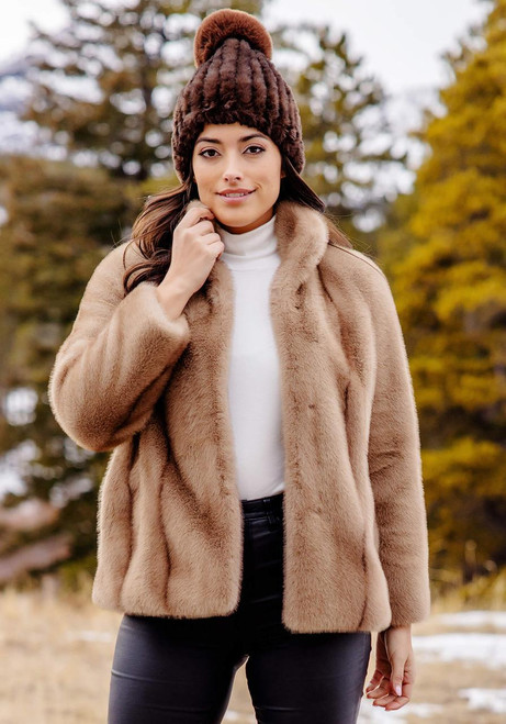 Fabulous-Furs Vintage Mink Faux Fur Favorite Jacket 