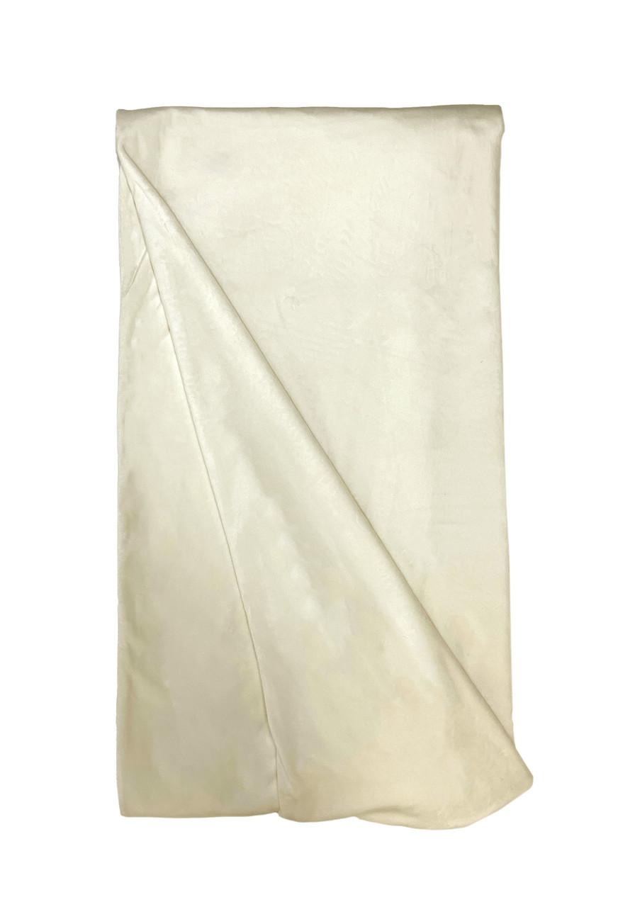  Ivory Lightweight Velvet Throw 
