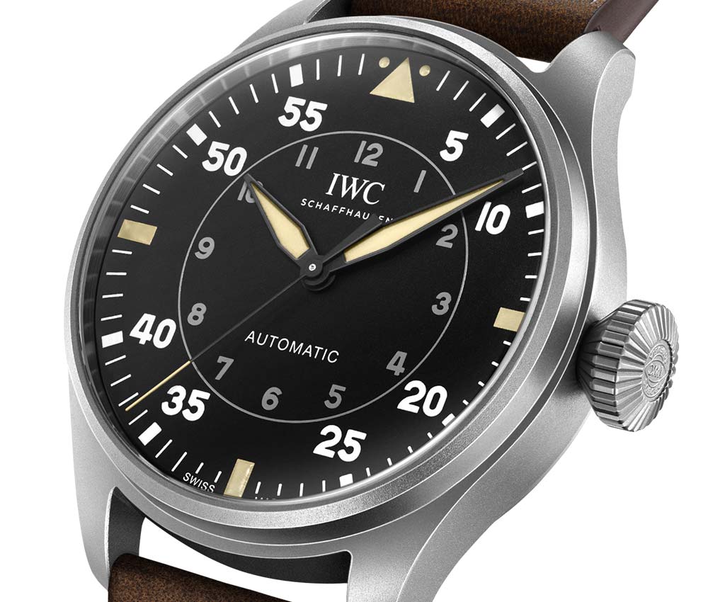 iwc grande aviateur spitfire 43 closeup