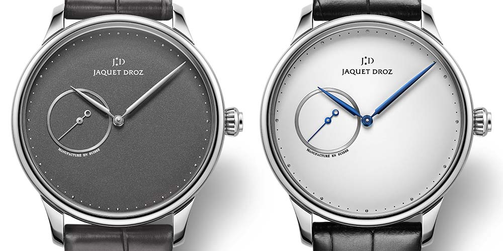 jaquet droz grande heure minute closeup