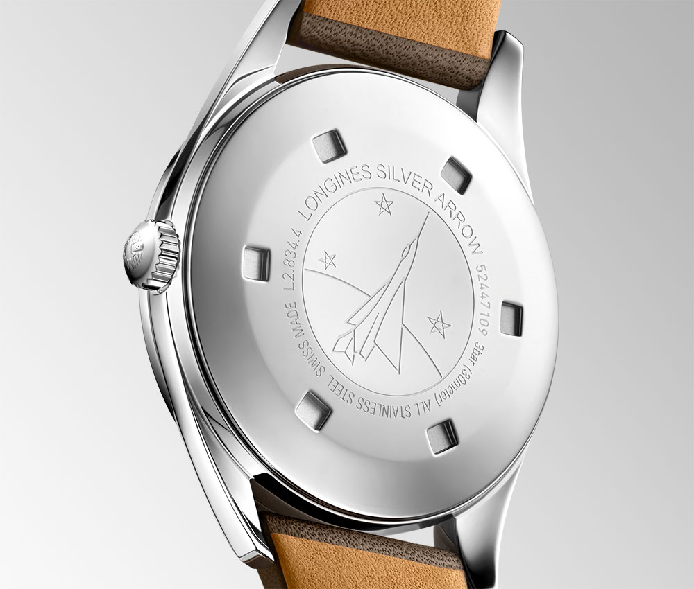 longines heritage silver arrow 2021 caseback