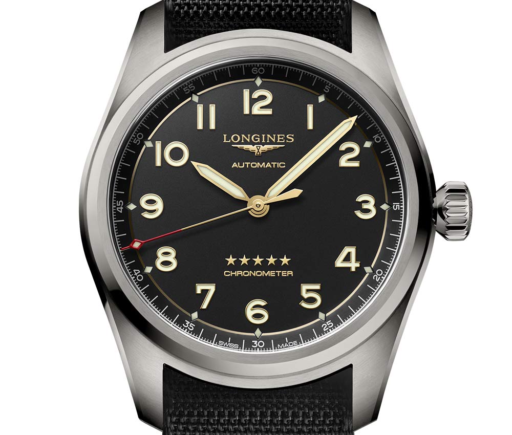 longines spirit titanium front dial