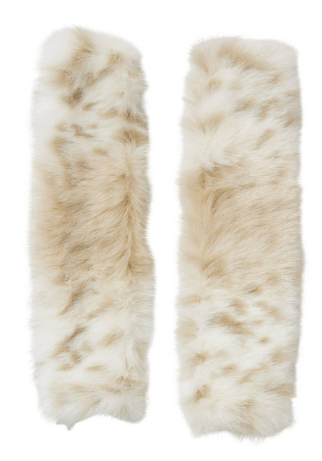  Lynx Faux Fur Seat Belt Covers - Set of 2 
