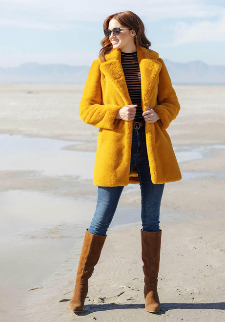  Marigold Faux Fur Le Mink Jacket 