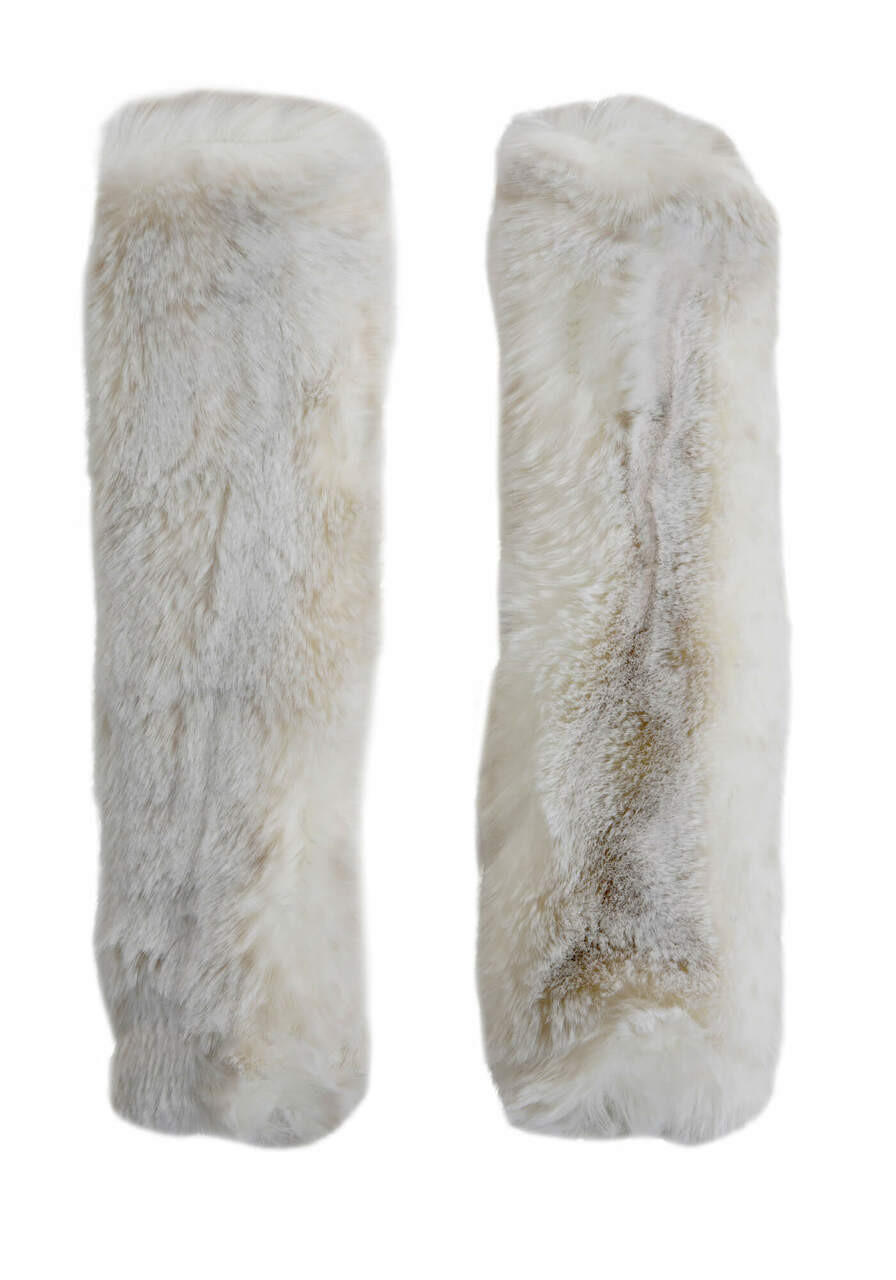 Pearl Mink Faux Fur Seat Belt Covers -Set of 2   Pearl Mink Faux Fur Seat Belt Covers -Set of 2