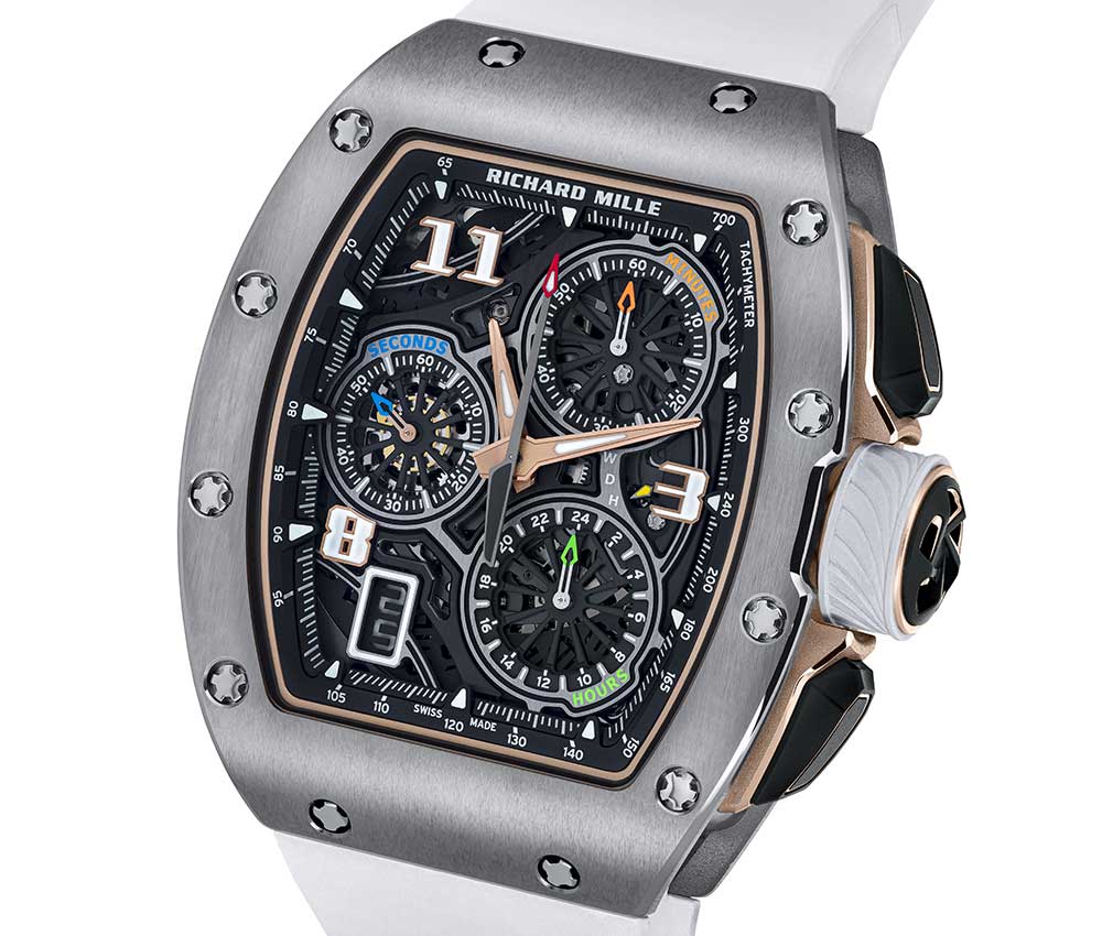 richard mille rm 72 01 chrono lyfestyle maison white closeup