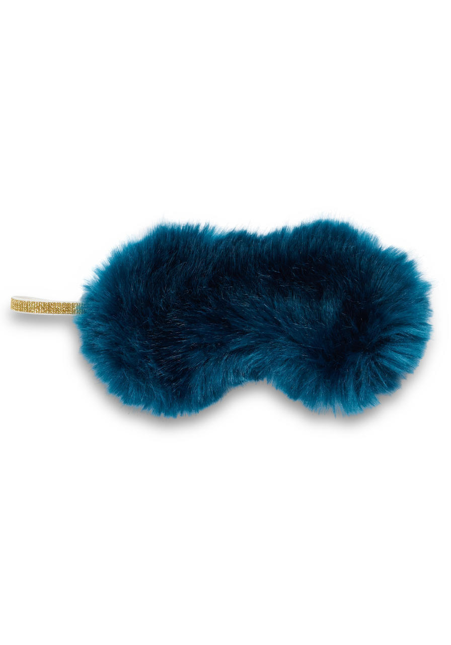  Sapphire Mink Faux Fur Sparkle Eyemask 