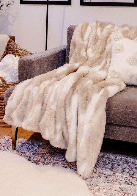  Signature Series Winter Rabbit Faux Fur Throws 