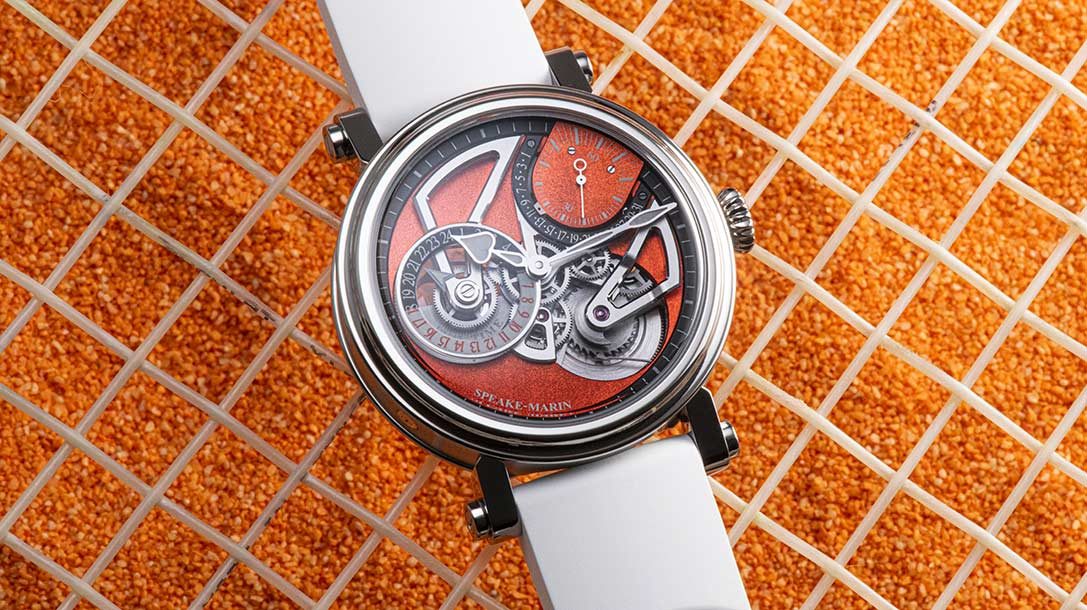 OPENWORKED DUAL TIME TERRACOTTA Speake Marin