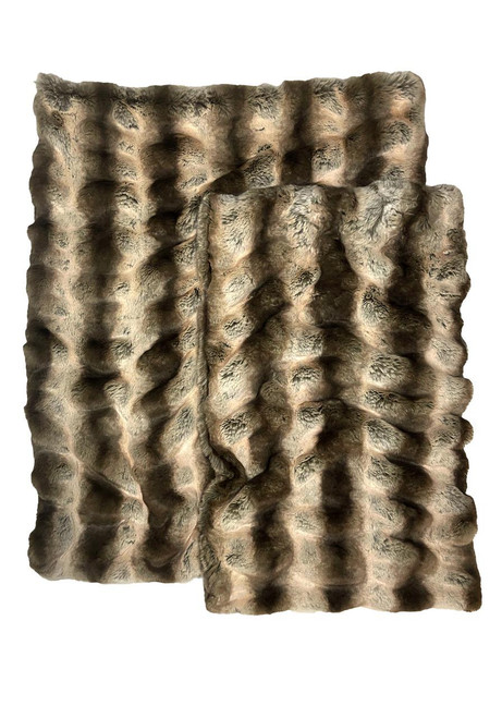 Truffle Chinchilla Faux Fur Pampered Pet Throw