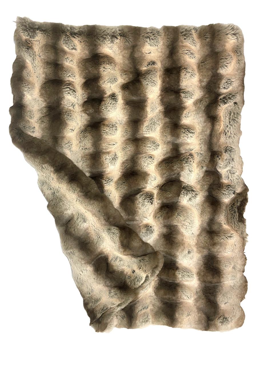 Truffle Chinchilla Faux Fur Pampered Pet Throw