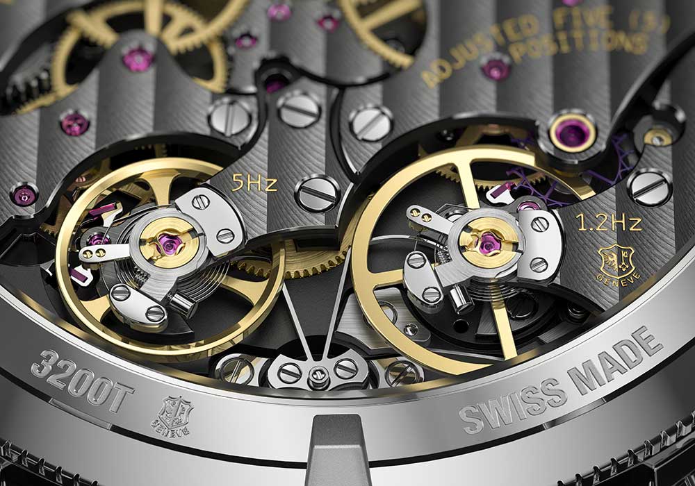 vacheron constantin traditionnelle twin beat closeup on caseback