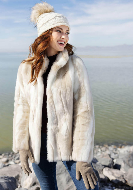  Winter Rabbit Faux Fur Favorite Jacket 